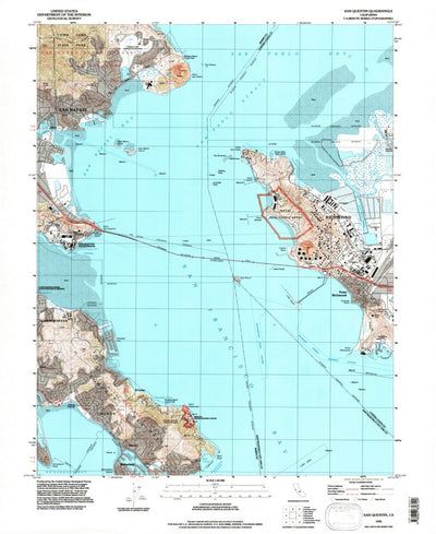 United States Geological Survey San Quentin, CA (1993, 24000-Scale) digital map