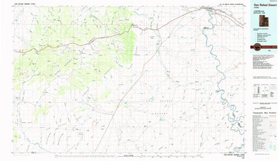 United States Geological Survey San Rafael Desert, UT (1985, 100000-Scale) digital map
