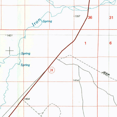 United States Geological Survey San Rafael Desert, UT (1985, 100000-Scale) digital map