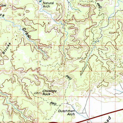 United States Geological Survey San Rafael Desert, UT (1986, 100000-Scale) digital map