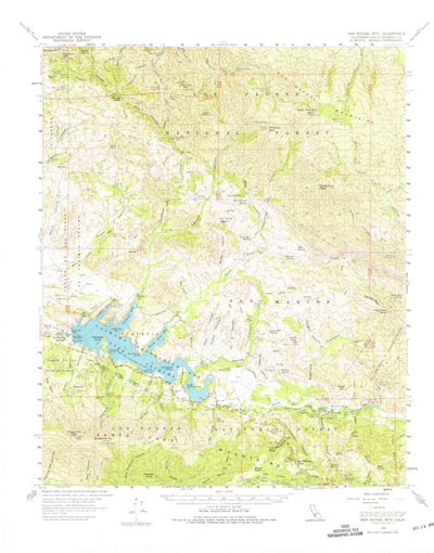 United States Geological Survey San Rafael Mountain, CA (1959, 62500-Scale) digital map