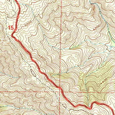 United States Geological Survey San Rafael Mountain, CA (1995, 24000-Scale) digital map