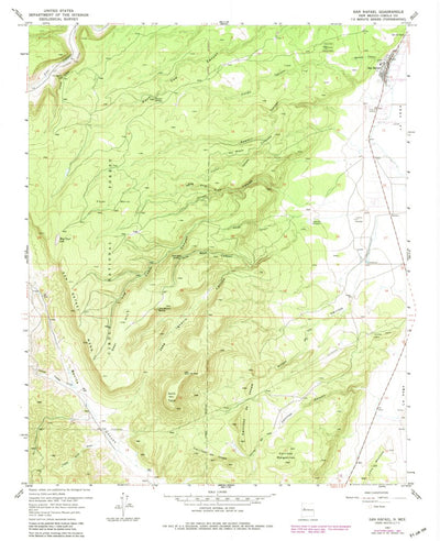 United States Geological Survey San Rafael, NM (1957, 24000-Scale) digital map
