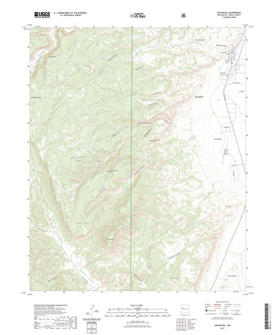 United States Geological Survey San Rafael, NM (2023, 24000-Scale) digital map
