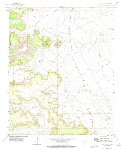 United States Geological Survey San Ramon, NM (1972, 24000-Scale) digital map