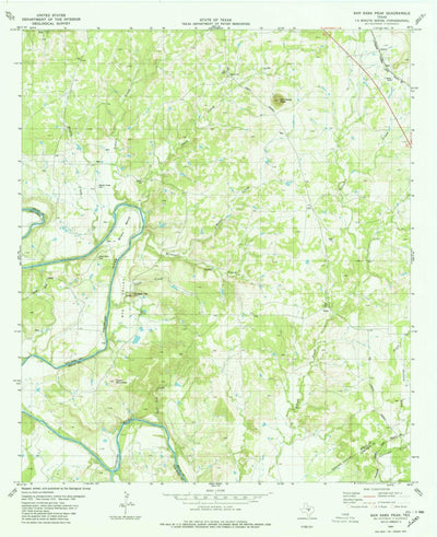 United States Geological Survey San Saba Peak, TX (1980, 24000-Scale) digital map