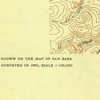United States Geological Survey San Saba, TX (1931, 62500-Scale) digital map