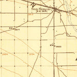 United States Geological Survey San Simon, AZ-NM (1917, 125000-Scale) digital map