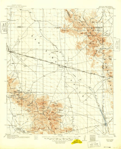 United States Geological Survey San Simon, AZ-NM (1962, 62500-Scale) digital map