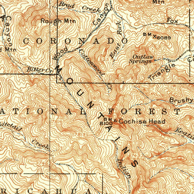 United States Geological Survey San Simon, AZ-NM (1962, 62500-Scale) digital map