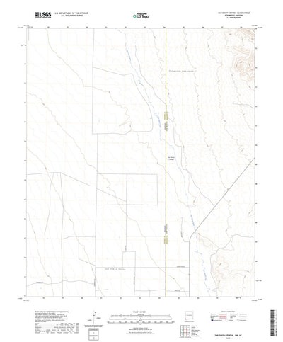 United States Geological Survey San Simon Cienega, NM (2023, 24000-Scale) digital map