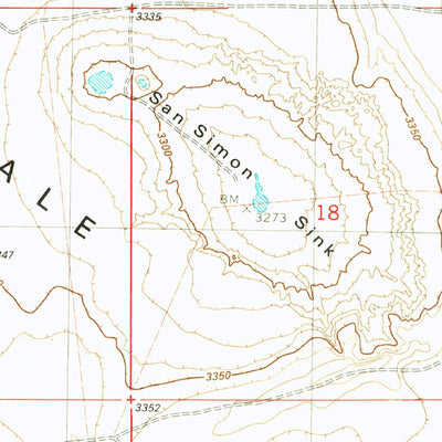 United States Geological Survey San Simon Sink, NM (1984, 24000-Scale) digital map