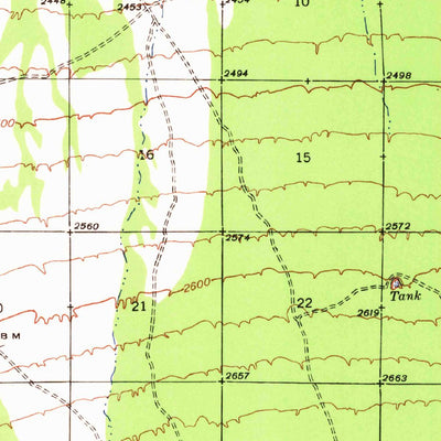 United States Geological Survey San Vicente, AZ (1938, 62500-Scale) digital map