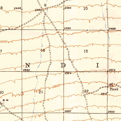 United States Geological Survey San Vicente, AZ (1948, 62500-Scale) digital map