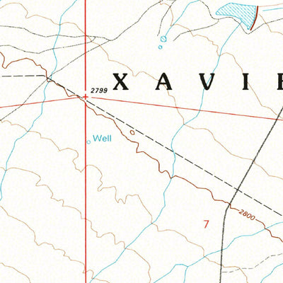 United States Geological Survey San Xavier Mission, AZ (1992, 24000-Scale) digital map