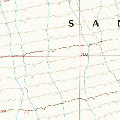 United States Geological Survey San Xavier Mission SW, AZ (1992, 24000-Scale) digital map