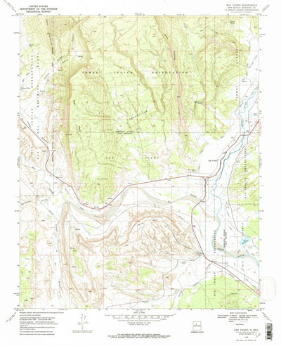 United States Geological Survey San Ysidro, NM (1969, 24000-Scale) digital map