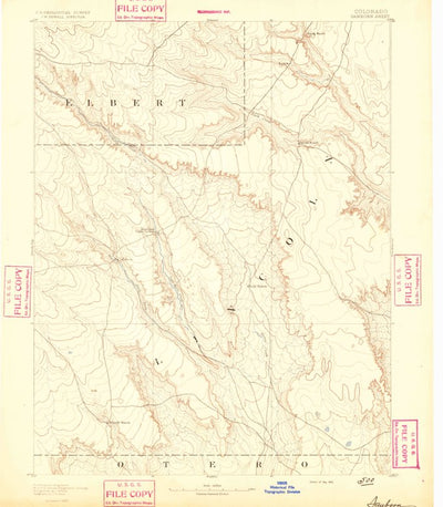 United States Geological Survey Sanborn, CO (1893, 125000-Scale) digital map