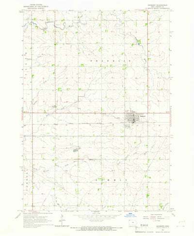 United States Geological Survey Sanborn, IA (1964, 24000-Scale) digital map