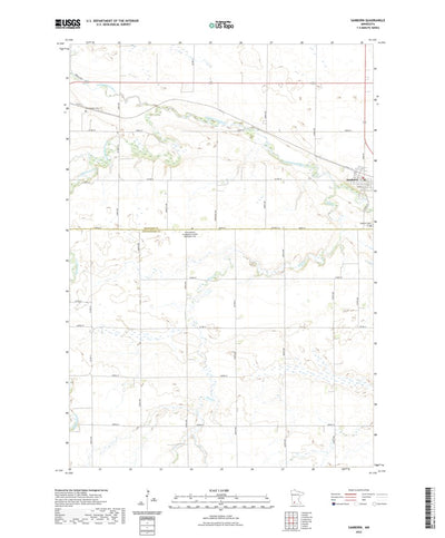 United States Geological Survey Sanborn, MN (2022, 24000-Scale) digital map