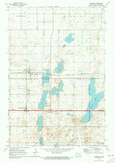 United States Geological Survey Sanborn, ND (1970, 24000-Scale) digital map