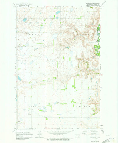 United States Geological Survey Sanborn SE, ND (1970, 24000-Scale) digital map