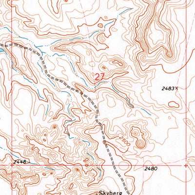 United States Geological Survey Sand Arroyo, MT (1973, 24000-Scale) digital map