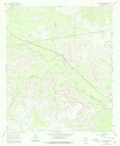 United States Geological Survey Sand Bluff Draw, TX (1963, 24000-Scale) digital map