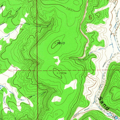 United States Geological Survey Sand Canyon, NM (1964, 24000-Scale) digital map