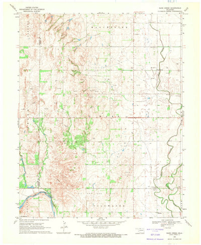 United States Geological Survey Sand Creek, OK (1969, 24000-Scale) digital map