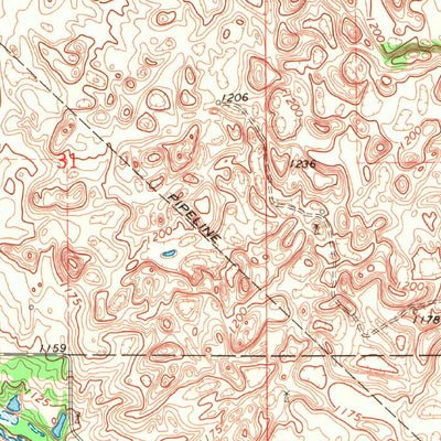 United States Geological Survey Sand Creek, OK (1969, 24000-Scale) digital map