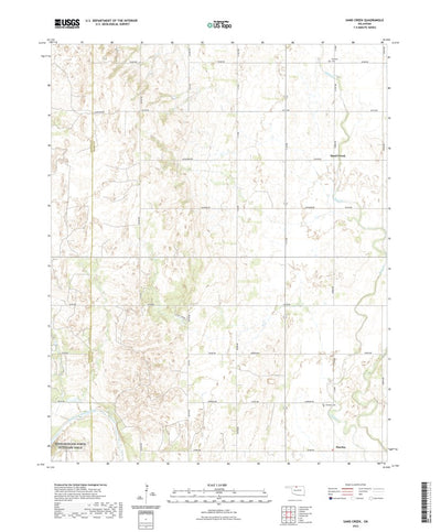 United States Geological Survey Sand Creek, OK (2022, 24000-Scale) digital map