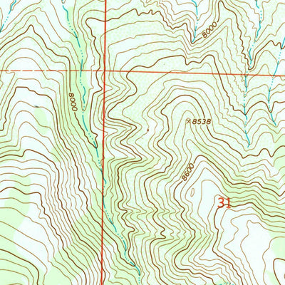 United States Geological Survey Sand Creek Pass, CO-WY (1967, 24000-Scale) digital map