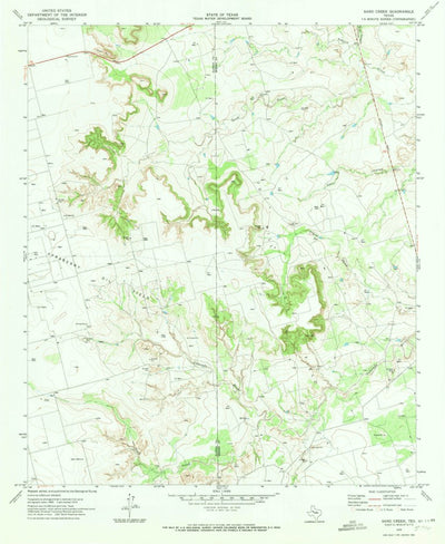 United States Geological Survey Sand Creek, TX (1970, 24000-Scale) digital map
