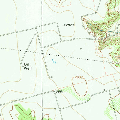 United States Geological Survey Sand Creek, TX (1970, 24000-Scale) digital map