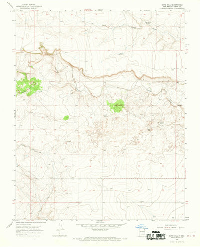 United States Geological Survey Sand Hill, NM (1966, 24000-Scale) digital map
