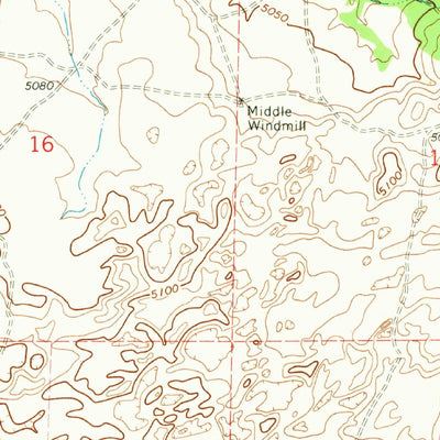 United States Geological Survey Sand Hill, NM (1966, 24000-Scale) digital map
