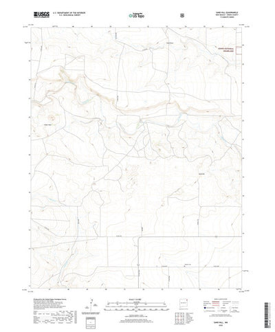 United States Geological Survey Sand Hill, NM (2020, 24000-Scale) digital map