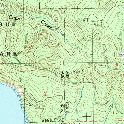United States Geological Survey Sand Lake, OR (1985, 24000-Scale) digital map