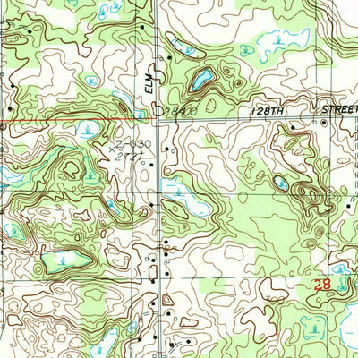 United States Geological Survey Sand Lake SW, MI (1985, 24000-Scale) digital map