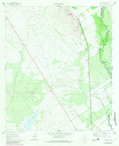 United States Geological Survey Sand Lake, TX (1961, 24000-Scale) digital map