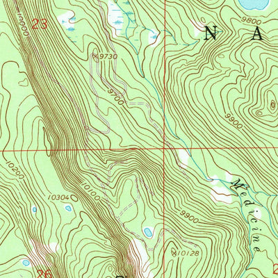 United States Geological Survey Sand Lake, WY (1961, 24000-Scale) digital map
