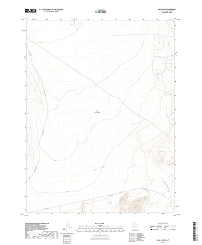 United States Geological Survey Sand Pass NE, UT (2023, 24000-Scale) digital map
