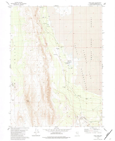 United States Geological Survey Sand Pass, NV (1980, 24000-Scale) digital map