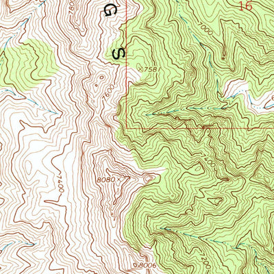 United States Geological Survey Sand Pass NW, UT (1967, 24000-Scale) digital map