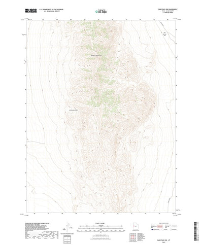 United States Geological Survey Sand Pass NW, UT (2023, 24000-Scale) digital map