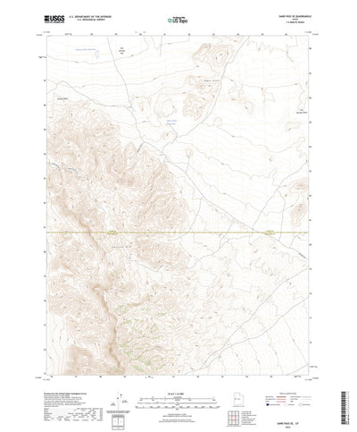 United States Geological Survey Sand Pass SE, UT (2023, 24000-Scale) digital map