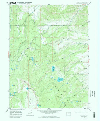 United States Geological Survey Sand Point, CO (1966, 24000-Scale) digital map