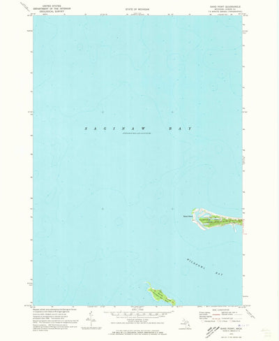United States Geological Survey Sand Point, MI (1970, 24000-Scale) digital map