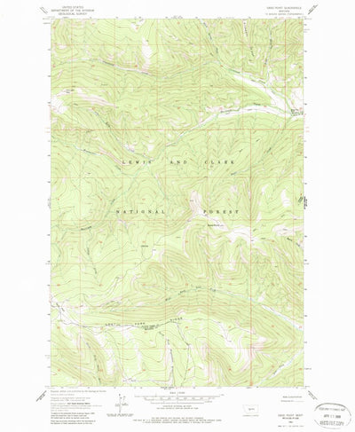 United States Geological Survey Sand Point, MT (1961, 24000-Scale) digital map